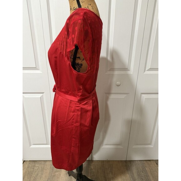 Kate Young Red Sleeveless Dress Size 10 - Picture 4 of 10